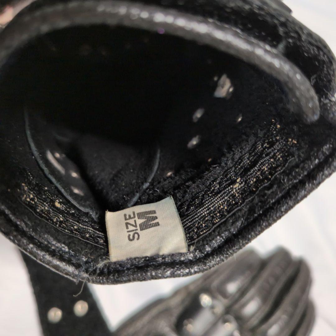 KADOYA ハンマーグローブ ブラック 本革 バイカー 定番モデル Mサイズ