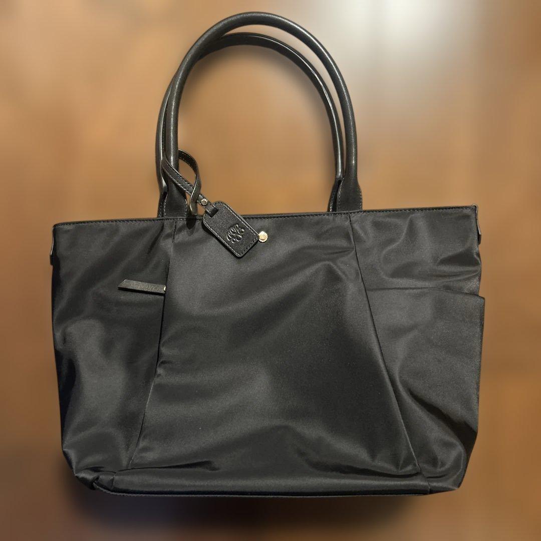 ★新品未使用★J.PRESS★ナイロントートバッグ★ブラック★A4サイズ★撥水