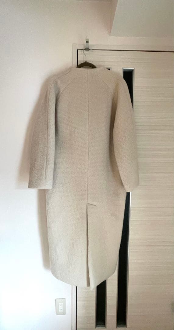 【anuke】 Collarless Shaggy Coat【りな】