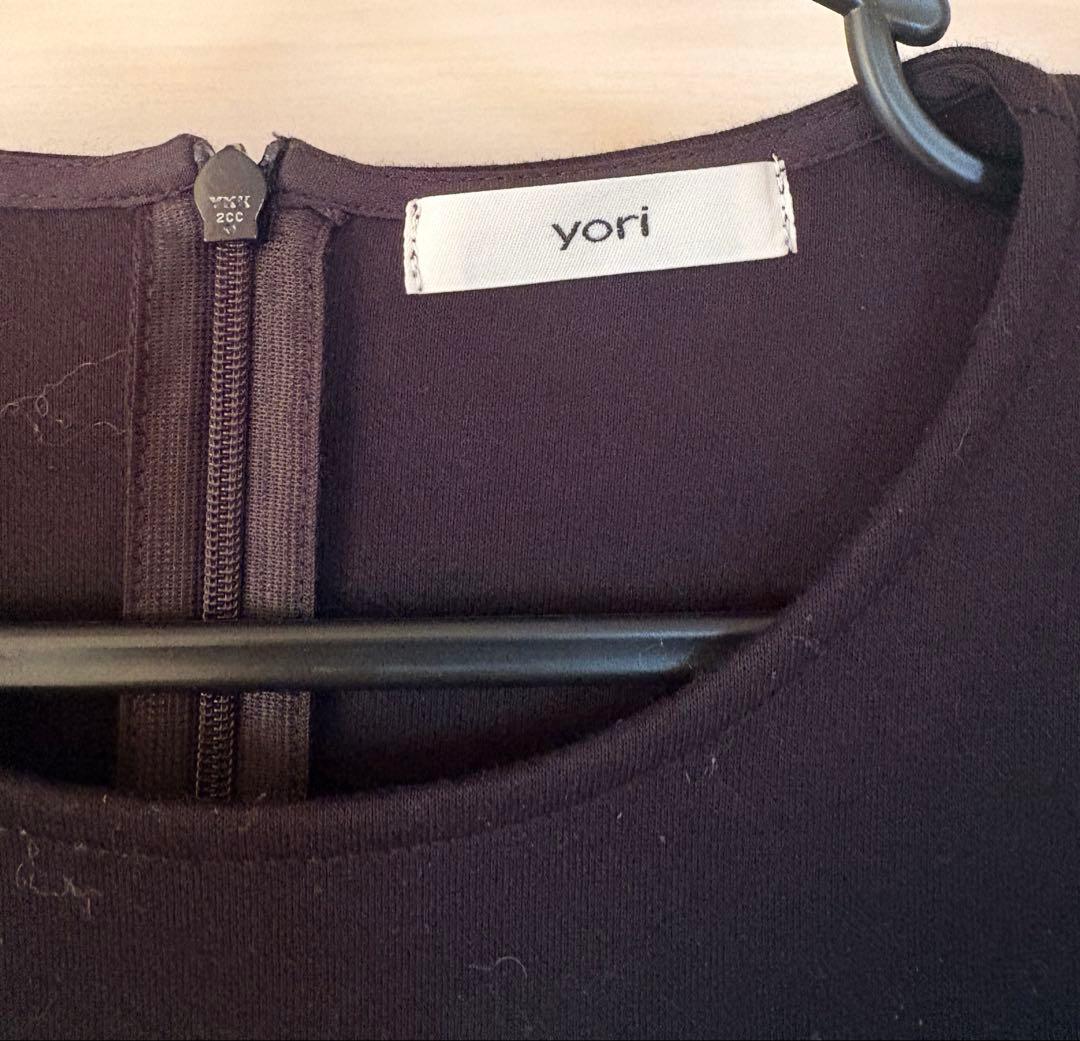 【新品未使用】 Yori ダンボールニットチュニック F ブラック(値札なし)