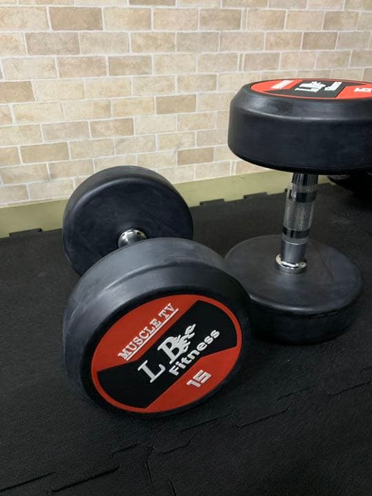 ラバーダンベル 55kg２個