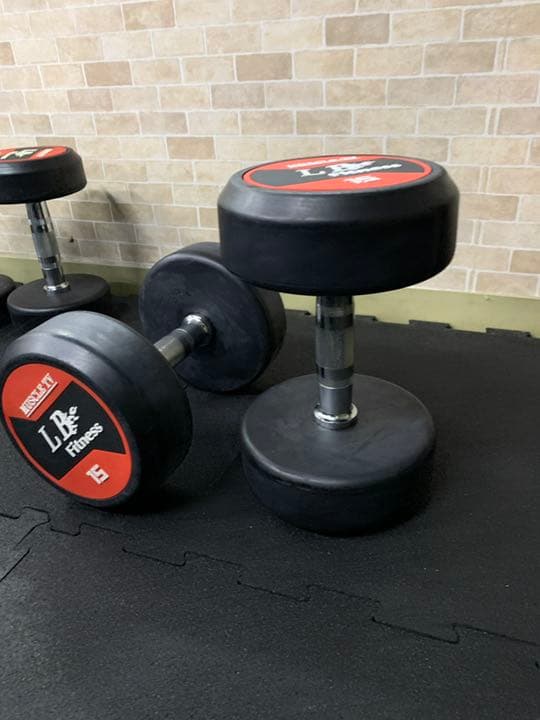 ラバーダンベル 55kg２個