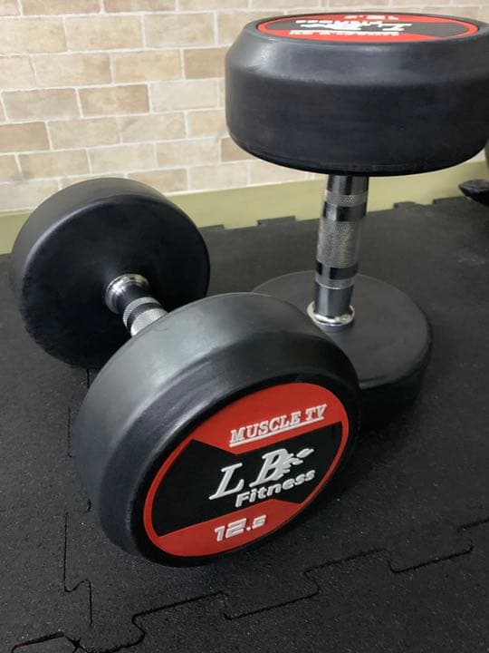 ラバーダンベル 55kg２個