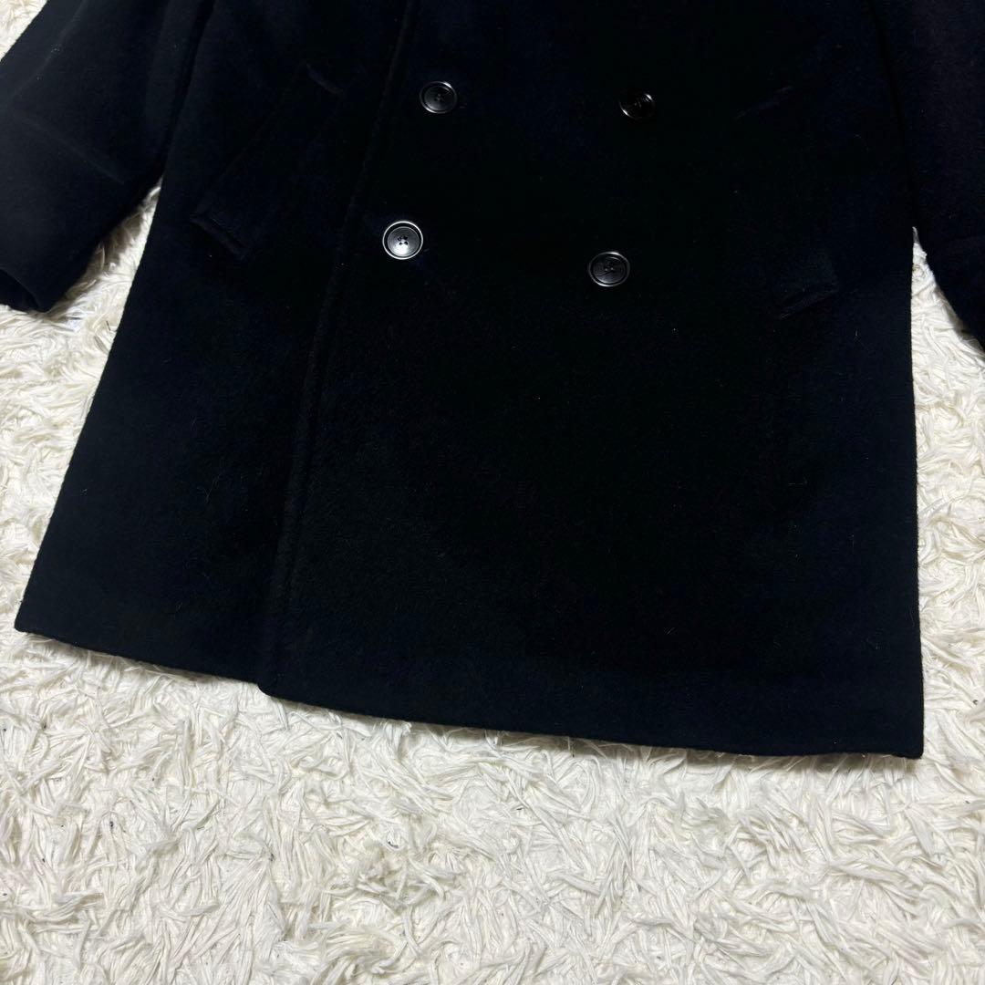 希少　アニエスベー　フランス製　ダブルブレストPコート　カシミヤ混　90s 1
