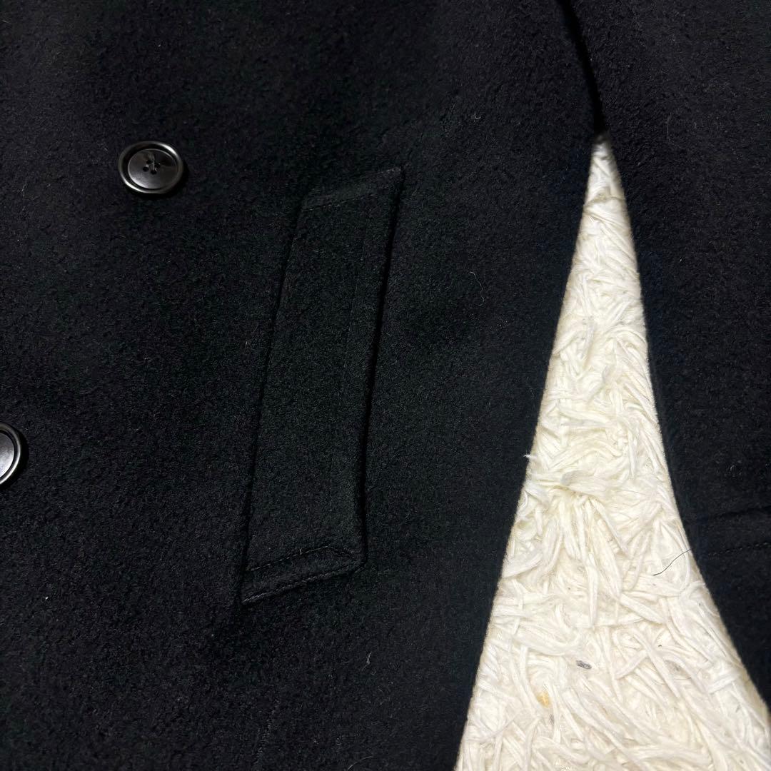 希少　アニエスベー　フランス製　ダブルブレストPコート　カシミヤ混　90s 1