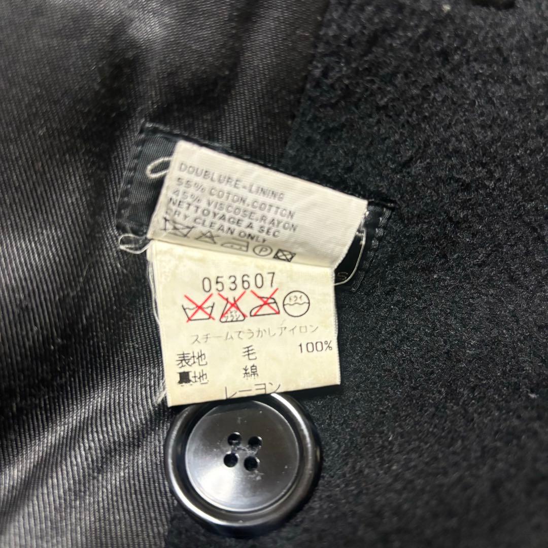 希少　アニエスベー　フランス製　ダブルブレストPコート　カシミヤ混　90s 1