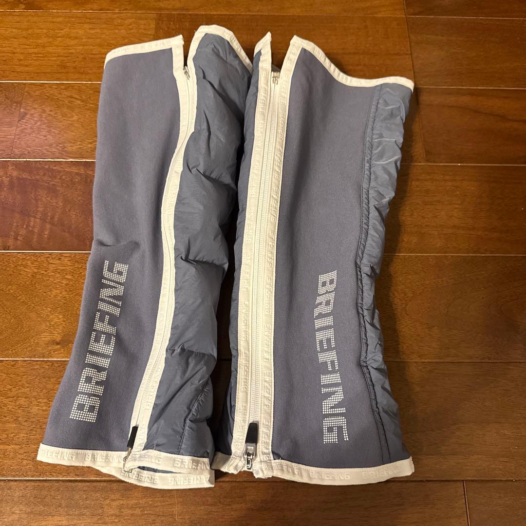⭐️美品BRIEFING グレーレッグウォーマー ジッパー付き