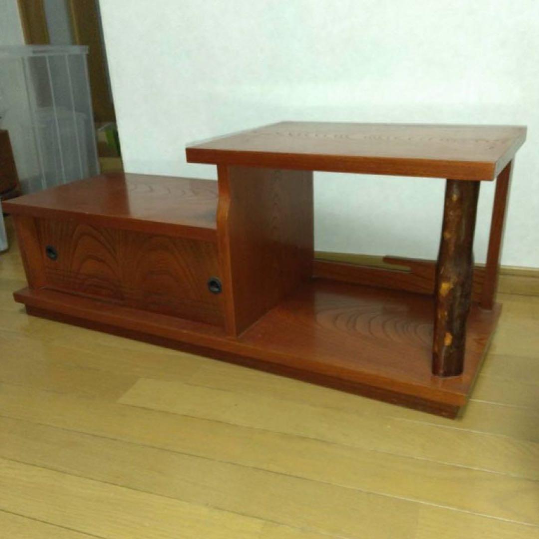 昭和アンティーク 木製 飾り棚 置台 飾り台 床の間