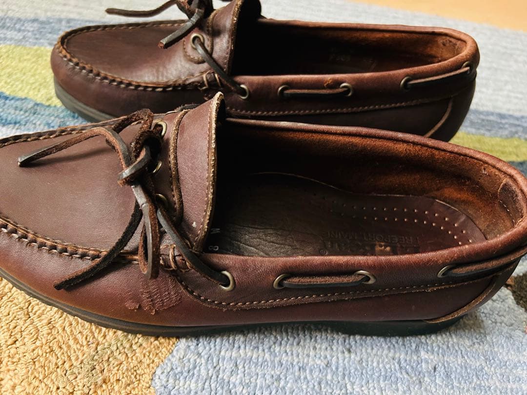 LL Bean バイソンレザーモカシンシューズ