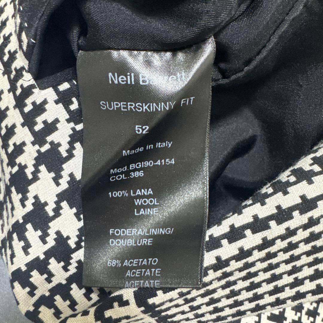 NEIL BARRETT ニールバレットハウンドトゥースジャケット