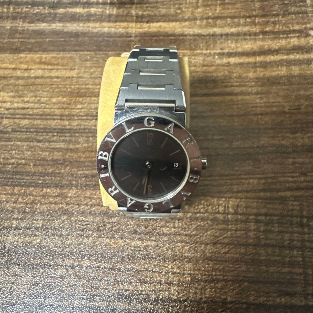 BVLGARI ブラッククォーツ腕時計