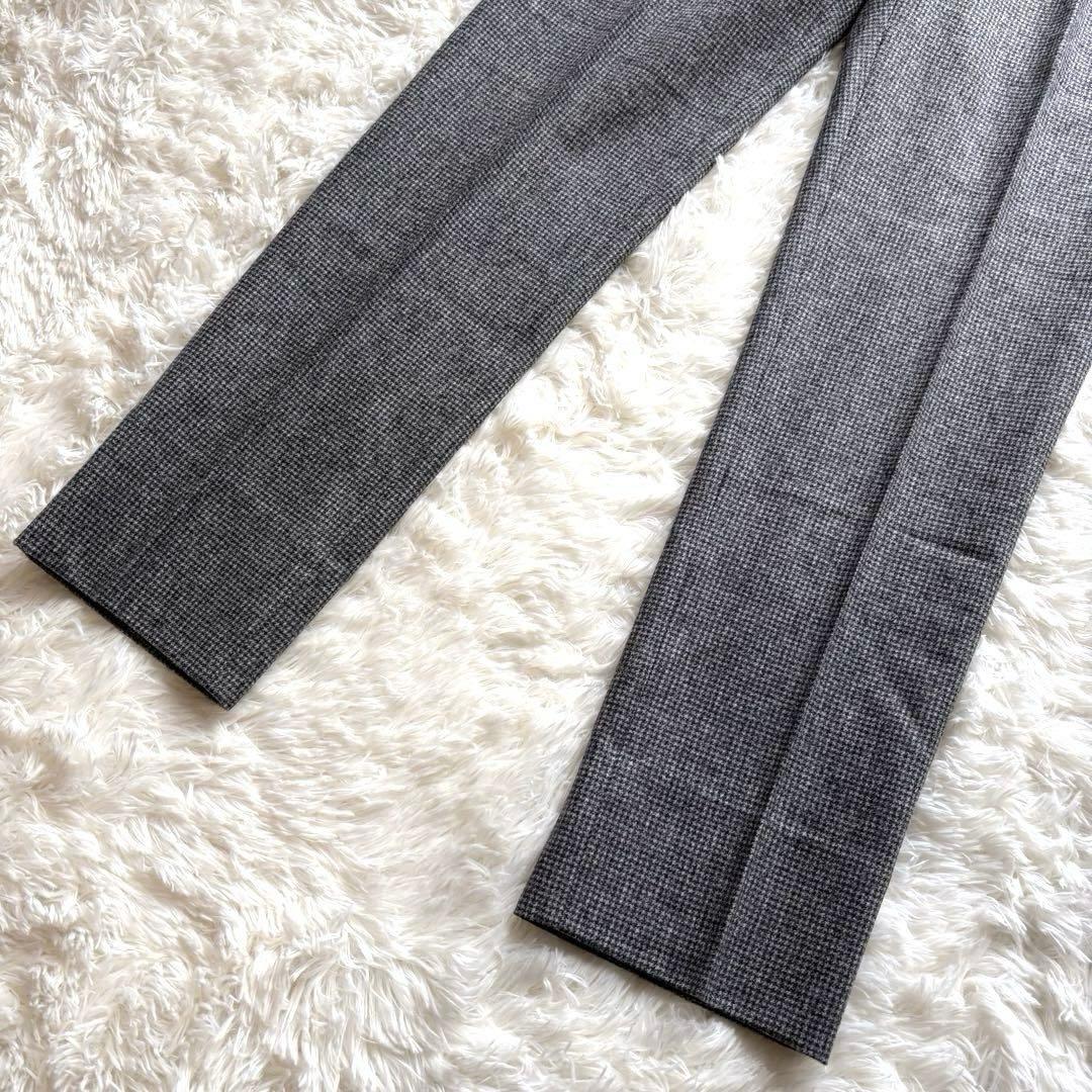 ✨美品✨ ジェルマーノ　スラックス　ハウンドトゥース　ノータック　ウール　46