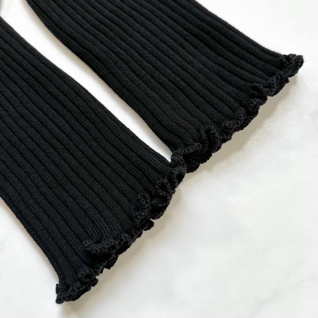 未使用級◎ボッテガヴェネタ ロングニットポロワンピース 現行タグ 三角ロゴ XS