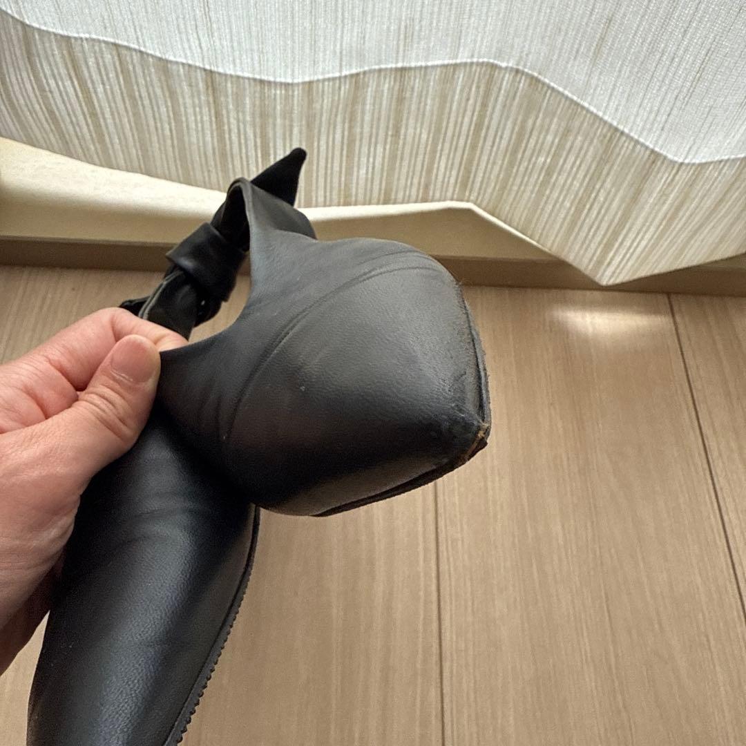 JIL SANDER ブラック ポインテッドトゥ シューズ 38