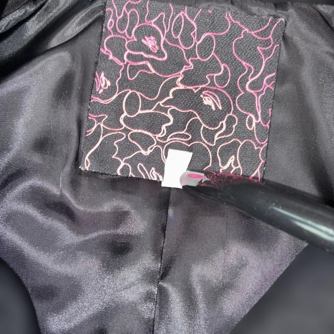 A BATHING APE APPEエイプスター★ レディース ピーコートS黒