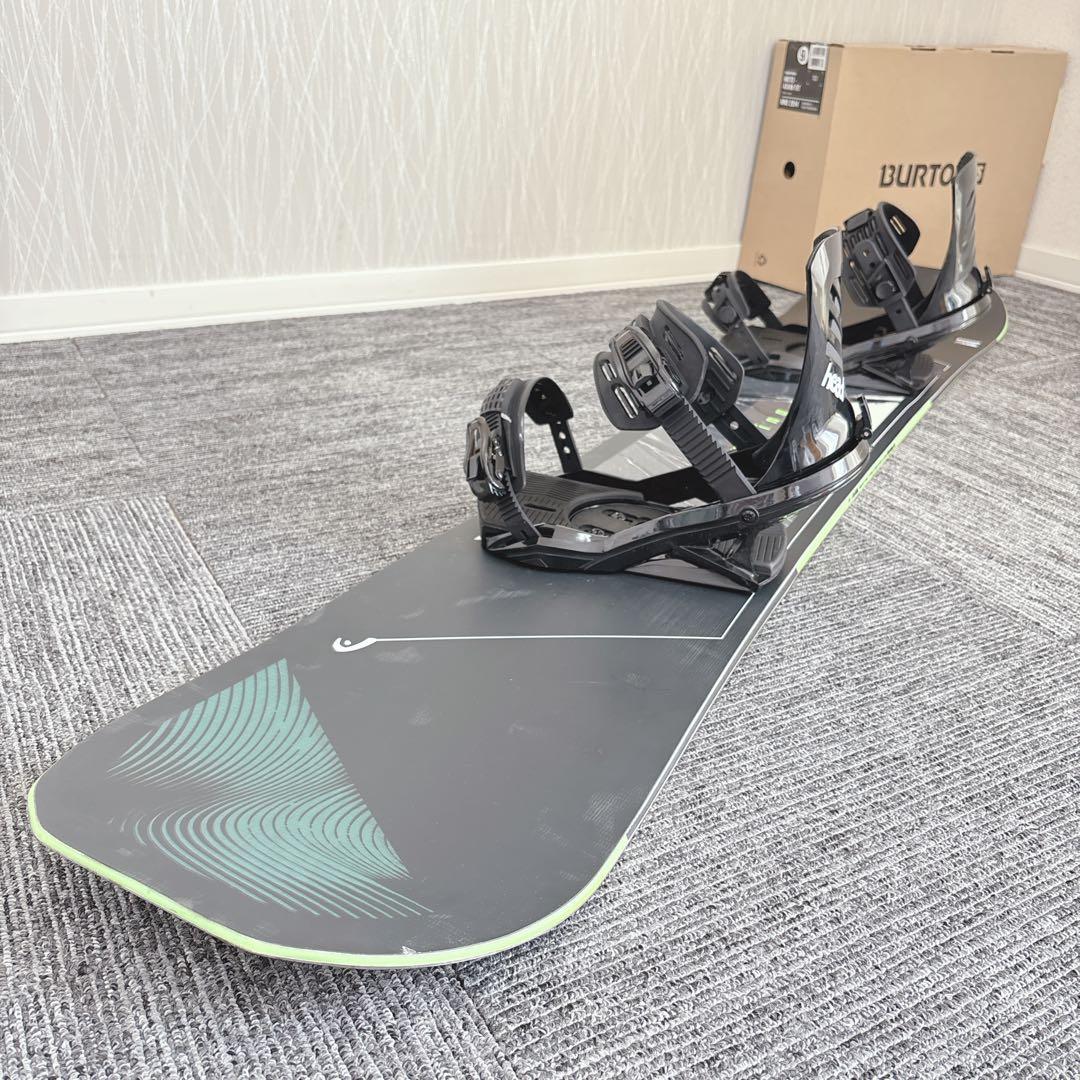 33美品❗️超豪華❗️HEAD メンズスノーボードセット★スノボ156cm+ビン付