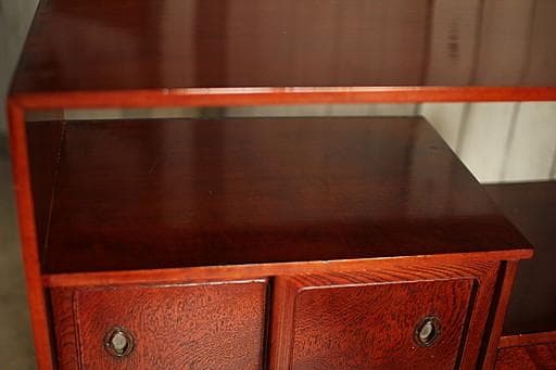 古い木製の茶棚　茶箪笥　食器棚　収納棚　タンス　収納　古家具　古民家　時代家具