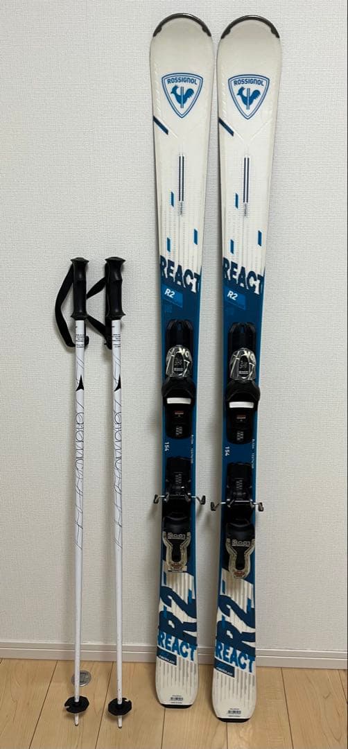 ROSSIGNOL REACT 2 154cm + ビンディング + ストック