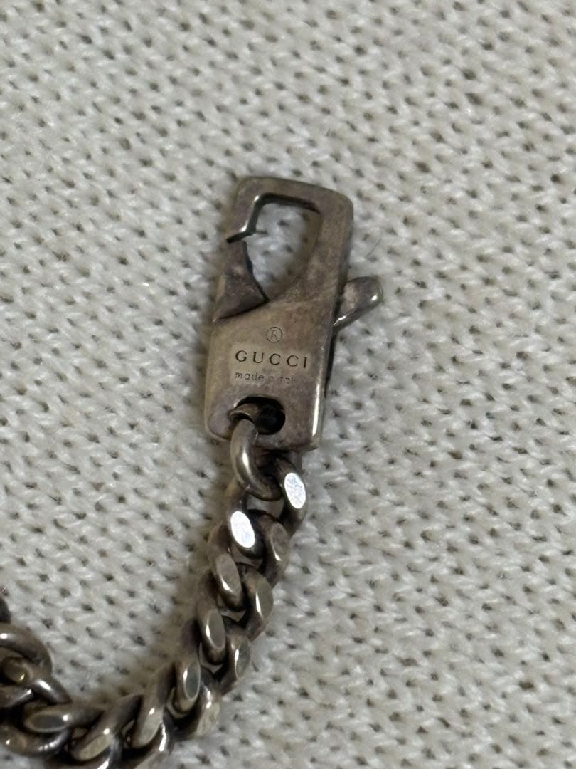 美品 グッチ SV925 インターロッキングG チェーンネックレス