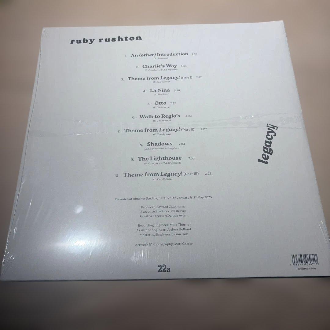 [レコード] ruby rushton legacy LP