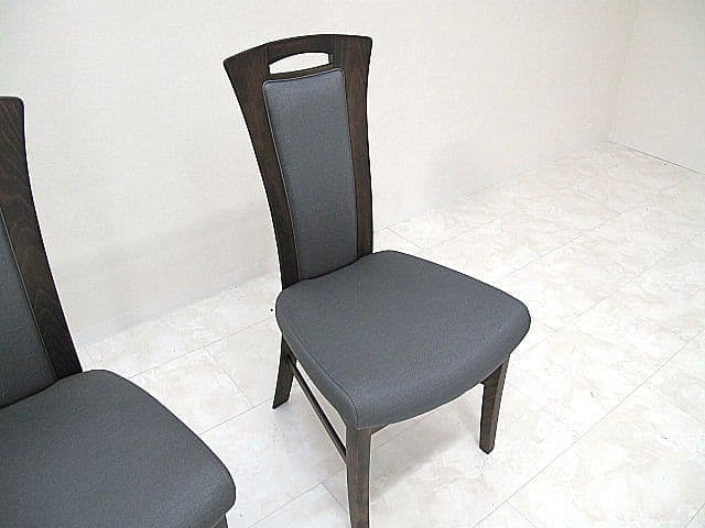 展示品　カリモク ｆｆ　「C91」ハイバックダイニングチェア 2脚セット