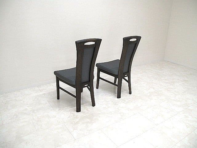 展示品　カリモク ｆｆ　「C91」ハイバックダイニングチェア 2脚セット