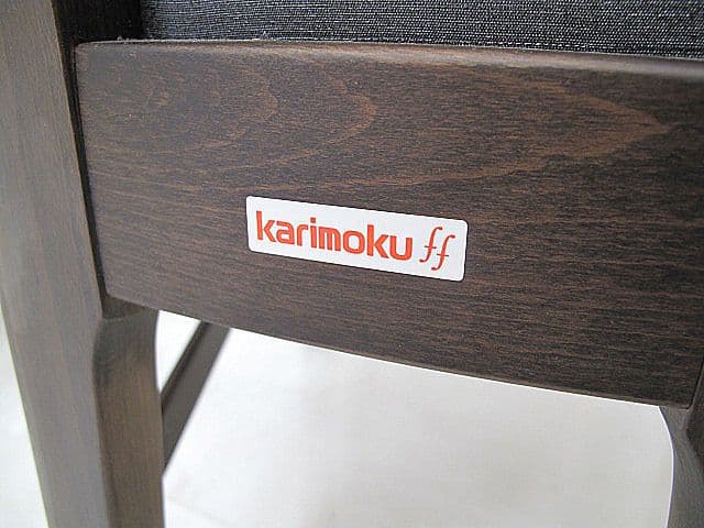 展示品　カリモク ｆｆ　「C91」ハイバックダイニングチェア 2脚セット
