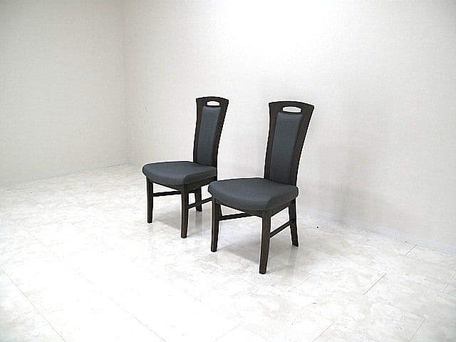 展示品　カリモク ｆｆ　「C91」ハイバックダイニングチェア 2脚セット