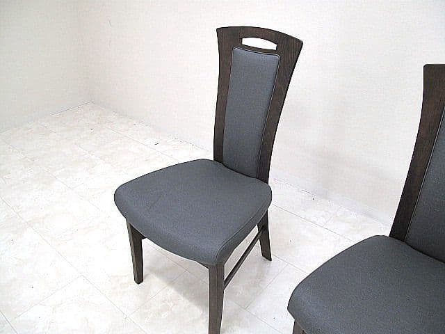 展示品　カリモク ｆｆ　「C91」ハイバックダイニングチェア 2脚セット