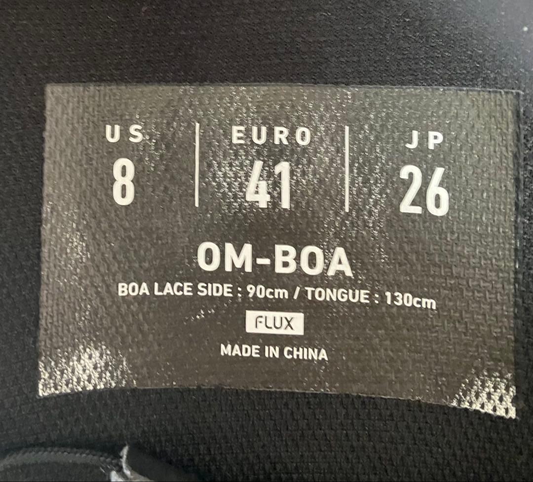 スノーボード FLUX OM-BOA 26.0cm 24-25