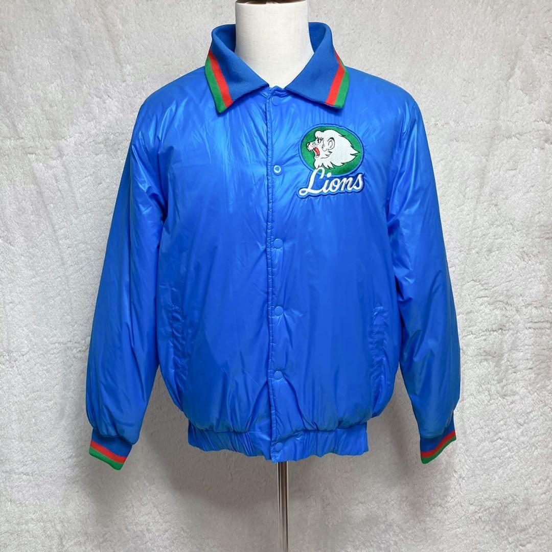 西武ライオンズ 復刻スタジャン Lサイズ 刺繍ロゴ 手塚プロ 昭和ライオンズ