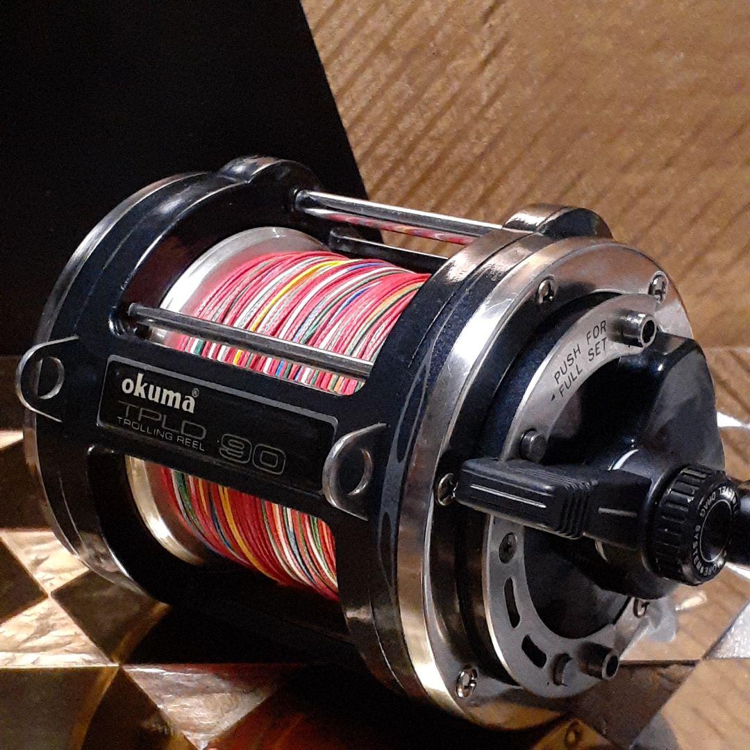 OKUMA TITUS TPLD 90 レバードラグ トローリング 船用 美品