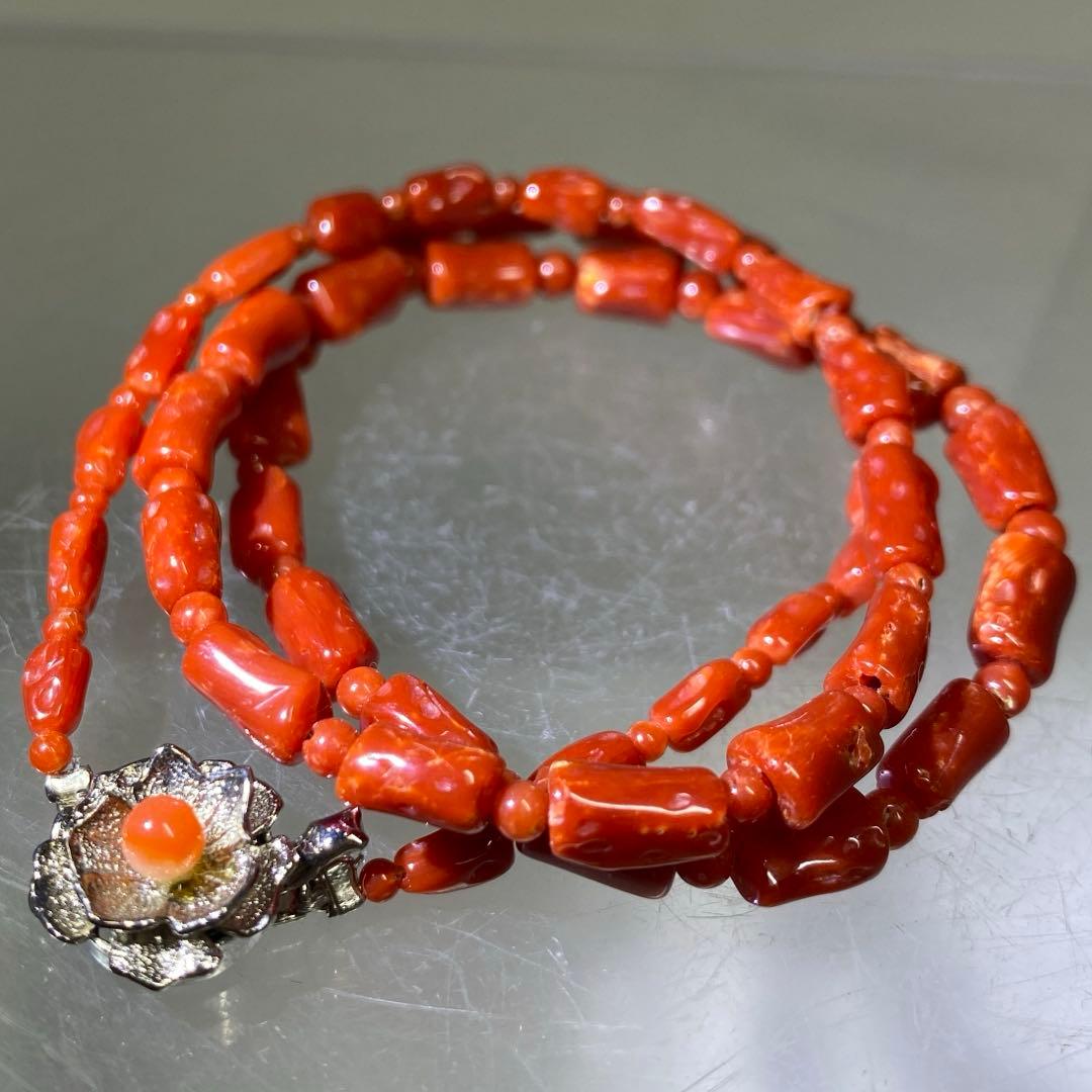 本赤珊瑚　アクセサリー色々84g 東里8-0130☆2F