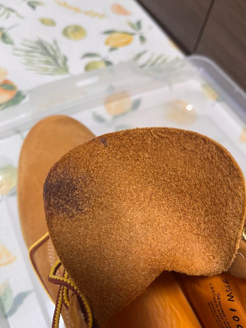 Timberland ベージュレザー ブーツ 9 1/2