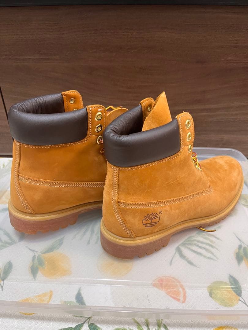 Timberland ベージュレザー ブーツ 9 1/2