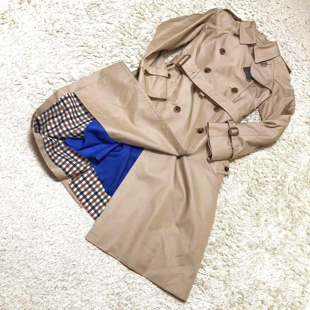 極美品✨アクアスキュータム ライナートレンチコート サイズ8 Lサイズ ベージュ
