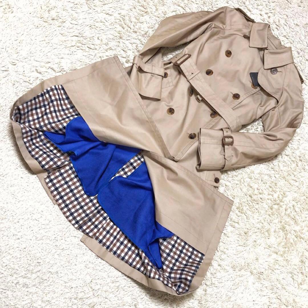 極美品✨アクアスキュータム ライナートレンチコート サイズ8 Lサイズ ベージュ