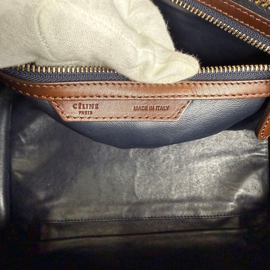 CELINE セリーヌ ラゲージ ミニ レザー トートバッグ