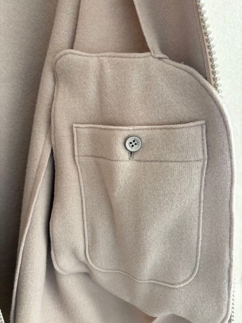 ヘルノ　ボア　ウール　コート　レディース　ファー　44