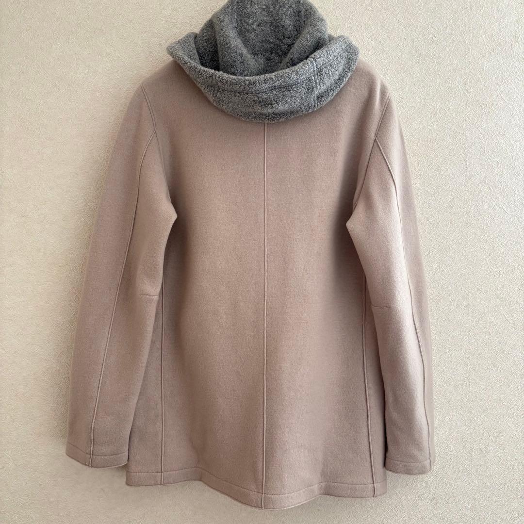 ヘルノ　ボア　ウール　コート　レディース　ファー　44