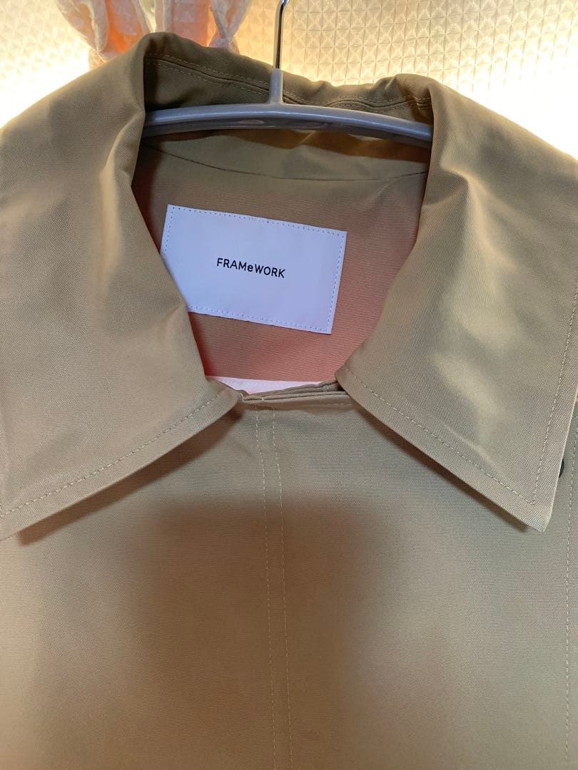 フレームワーク Framework 22AW 撥水ポンチョトレンチコート