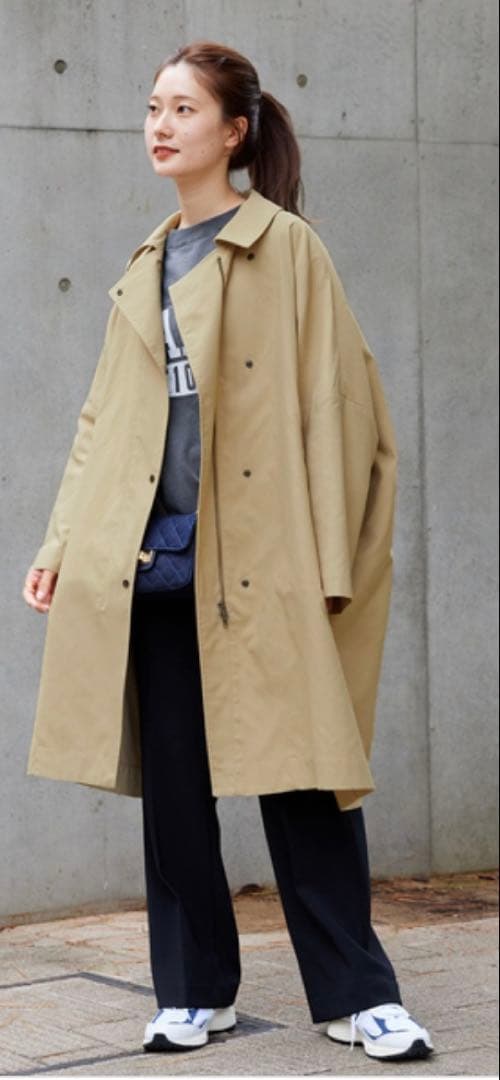 フレームワーク Framework 22AW 撥水ポンチョトレンチコート