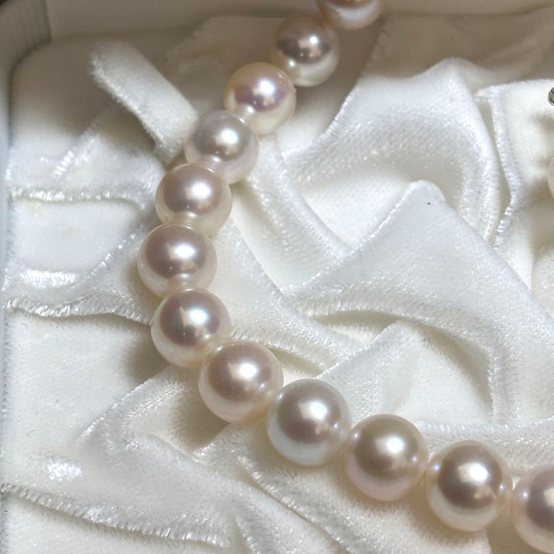 極美品✨超大珠　パール　ネックレス　イヤリング　セット　SILVER刻印　本真珠