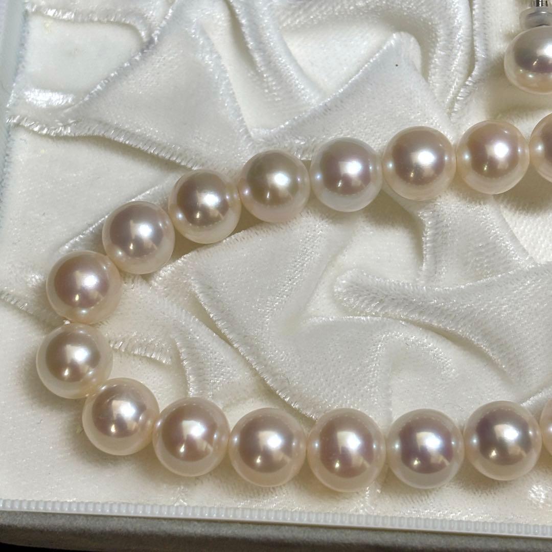 極美品✨超大珠　パール　ネックレス　イヤリング　セット　SILVER刻印　本真珠