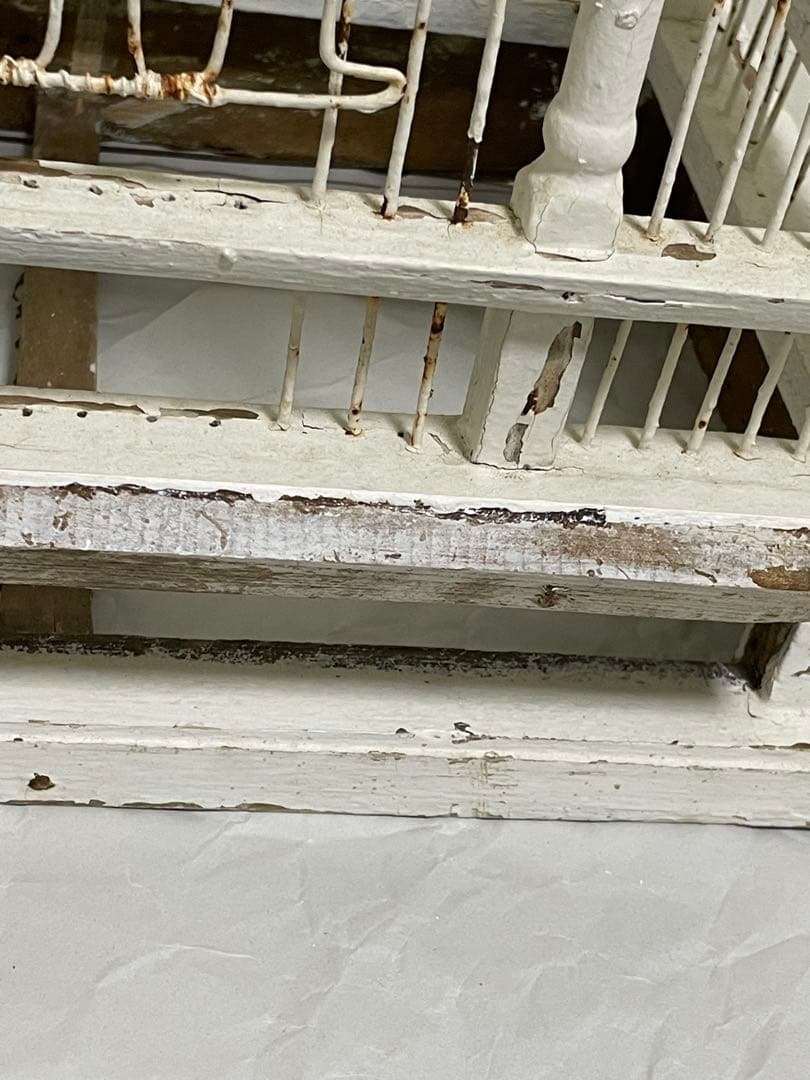 アンティーク木製 鳥かご パルテノン神殿　シャビーインテリア　ブロカント