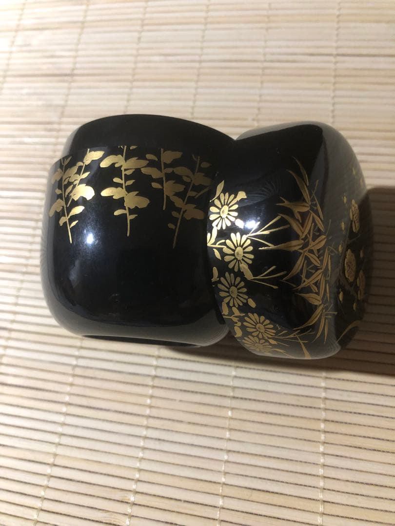 漆器　宗栄　蒔絵　竹梅菊蘭蒔絵　共箱