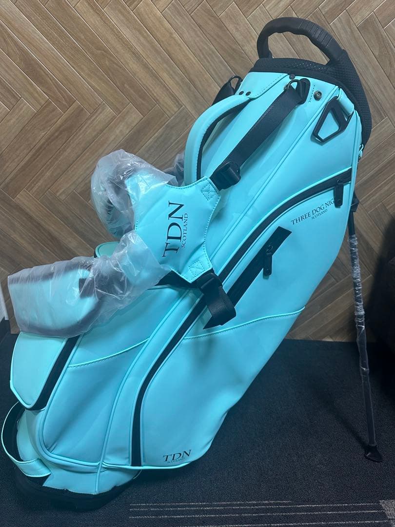 TDNゴルフスコットランド 新品未使用　スタンドキャディーバック　ターコイズ