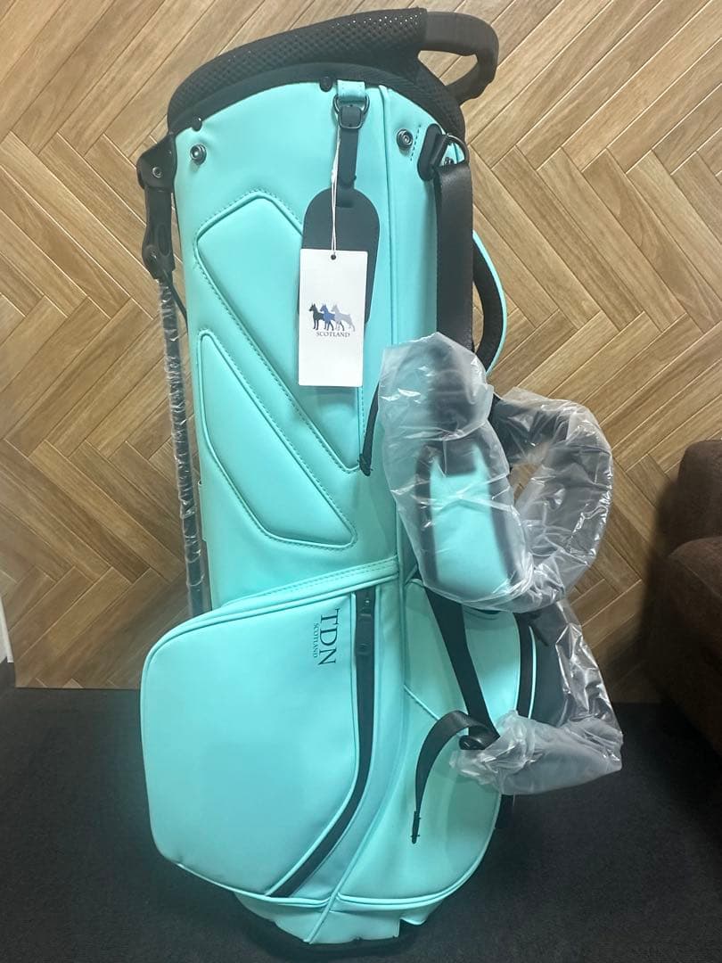 TDNゴルフスコットランド 新品未使用　スタンドキャディーバック　ターコイズ