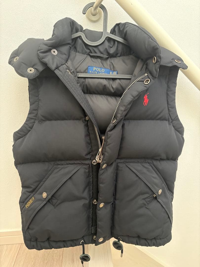 POLO RALPH LAUREN ポニー刺繍 ダウンベスト ネイビーXSサイズ