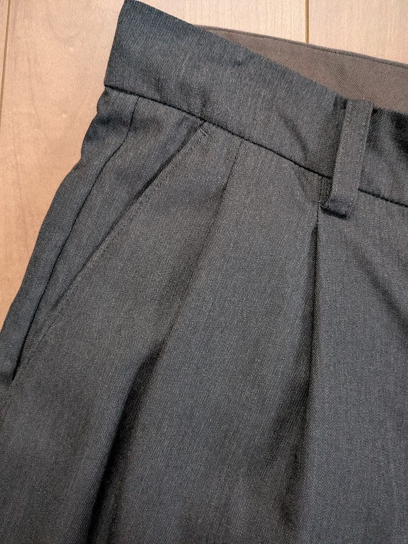 パンツ Cornier Super130'sWORSTEDWOOL WIDE PANTS